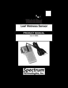 Leaf Wettness Sensor Manual EN